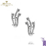 White Gold Brilliant Cut Diamond Earrings - 0.60 ct-0
