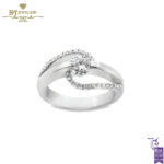 White Gold Brilliant Cut Diamond Engagement Ring - 0.51ct-0