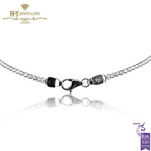 White Gold Brilliant Cut Peridot & Diamond Necklace - 0.64ct-15127