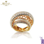 Rose Gold Brilliant Cut Diamond Ring - 3.35ct-0