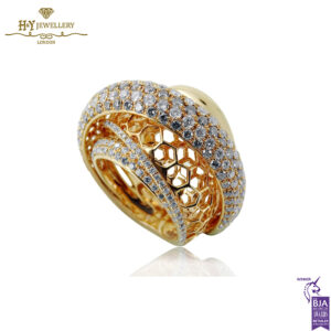 Rose Gold Brilliant Cut Diamond Ring - 3.35ct-14203