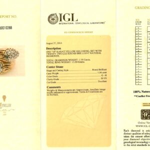 Yellow Gold Brilliant Cut Diamond Ring - 1.54ct-11792