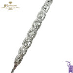 White Gold Brilliant Cut Diamond Bracelet - 1.15ct-0