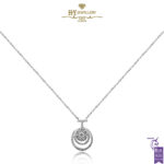 White Gold Brilliant Cut Diamond Necklace - 0.48ct-0