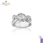 White Gold Brilliant Cut Diamond Ring - 0.35ct-0