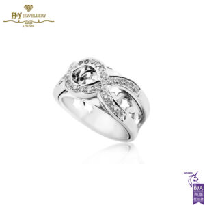 White Gold Brilliant Cut Diamond Ring - 0.35ct-14047