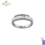 White Gold Baguette Cut Diamond Ring - 0.48ct-0