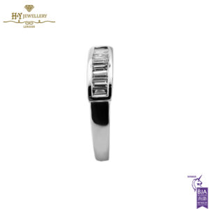 White Gold Baguette Cut Diamond Ring - 0.48ct-14061