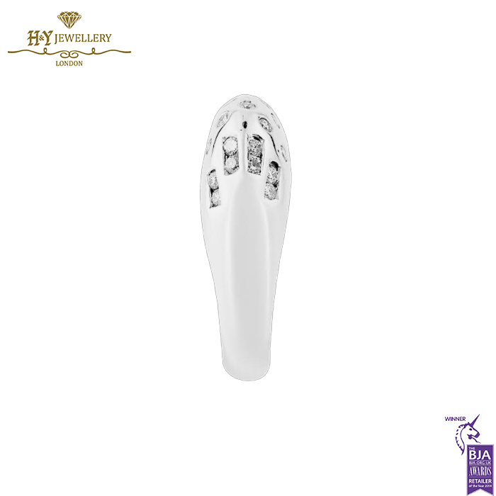 White Gold Brilliant Cut Diamond Ring - 0.44ct-14744