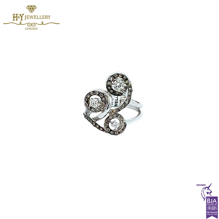 White Gold Brilliant Cut Diamond Ring - 0.28ct-17628