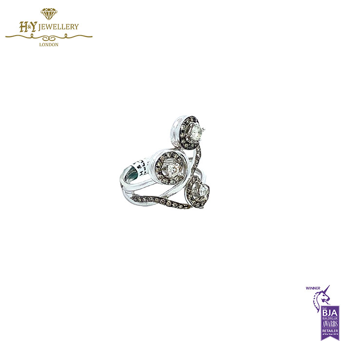 White Gold Brilliant Cut Diamond Ring - 0.28ct-17626