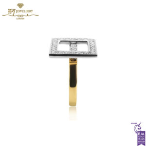 Yellow & White Gold Brilliant Cut Diamond Ring - 0.70ct-14141