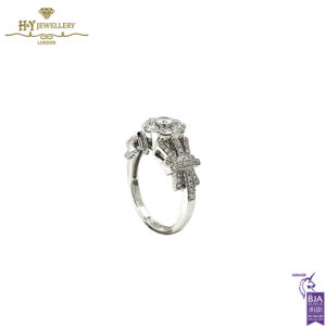 White Gold Brilliant Cut Diamond Ring - 0.97ct-15529
