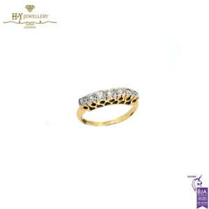 Yellow Gold Brilliant Cut Diamond Ring - 0.38ct-17784
