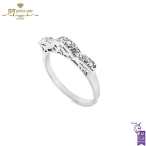 White Gold Brilliant Cut Diamond Engagement Ring - 0.25ct-14303