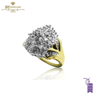 Yellow & White Gold Mix Cut Diamond Ring - 1.40ct-14332