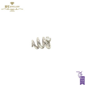 White Gold Brilliant Cut Diamond Pendant - 0.28ct-17349