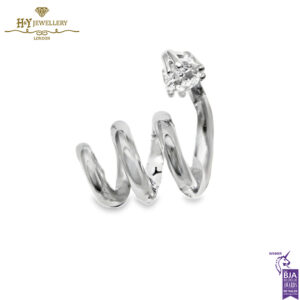 White Gold Brilliant Cut Diamond Pendant - 0.28ct-0