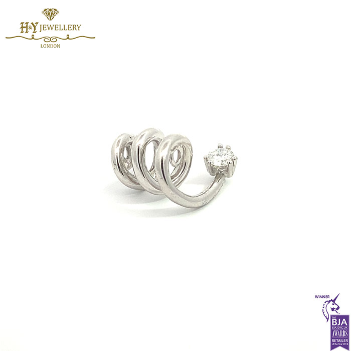 White Gold Brilliant Cut Diamond Pendant - 0.28ct-17348