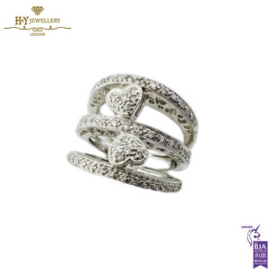 White Gold Brilliant Cut Diamond Ring - 0.62ct-14073