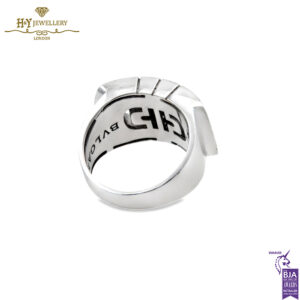 White Gold Brilliant Cut Diamond Bvlgari Ring - 0.96 ct-14346