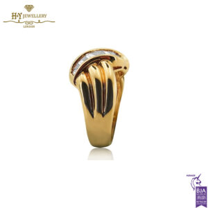 Yellow Gold Baguette Cut Diamond Ring - 0.95ct-14108