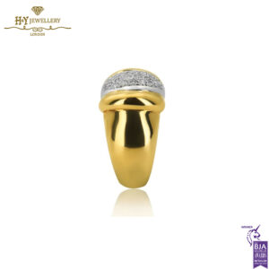 Yellow & White Gold Brilliant Cut Diamond Ring - 0.55ct-14117