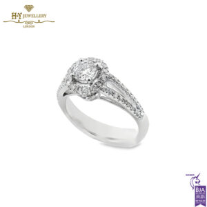 White Gold Brilliant Cut Diamond Ring - 0.40ct-14309