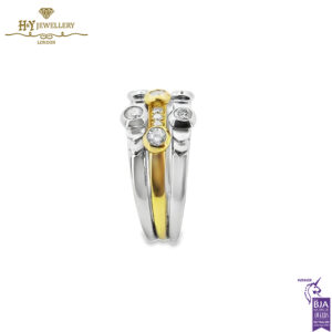 Yellow & White Gold Brilliant Cut Diamond Ring - 0.75ct-14319