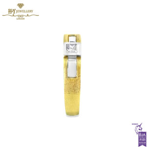 Yellow & White Gold Princess Cut Diamond Ring - 0.25ct-14296