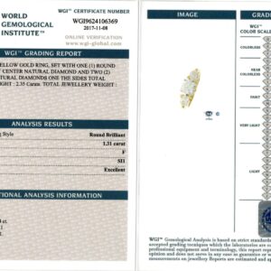 Yellow & White Gold Round & Oval Cut Diamond Ring - 2.35ct-10849