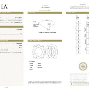 White Gold Cushion Cut & Tapered Cut Diamond Engagement Ring - 2.52ct-9648