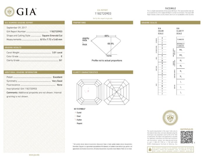 White Gold Asscher & Trapeze Cut Diamond Ring - 3.58ct-14030