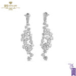 White Gold Brilliant Cut Diamond Earrings - 10.38ct-0