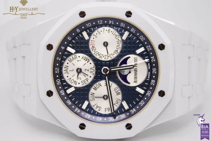 Audemars Piguet Royal Oak Perpetual Calendar White Ceramic - ref 26579CB.OO.1225CB.01-9995