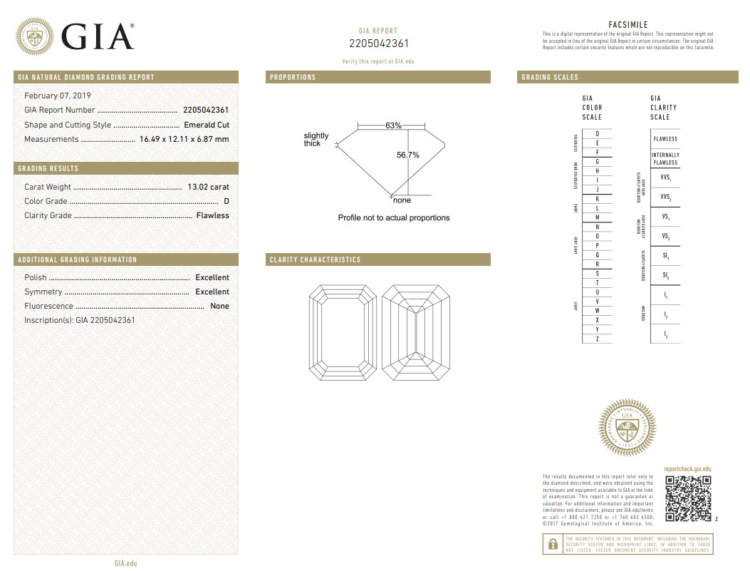 Graff Emerald Cut Diamond Promise Ring with Tapered Baguette Diamond Shoulders - 14.19ct-10797