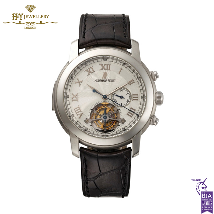 Audemars Piguet Jules Minute Repeater Tourbillon Chronograph Platinum {DISCONTINUED} - ref 26050PT.OO.D002CR.01-0
