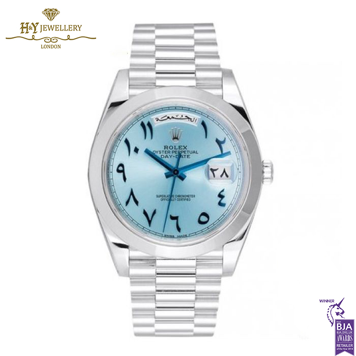 Rolex Day Date Platinum Arabic Numerals - ref 228206-0