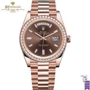 Rolex Day-Date Rose Gold with Factory Diamonds- ref 228345RBR-0