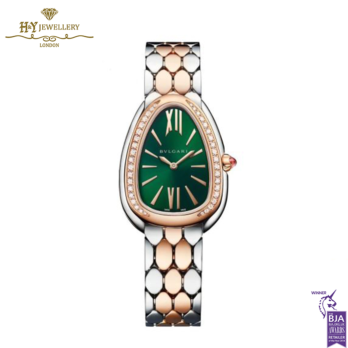 Bvlgari Serpenti Seduttori Harrods Edition Rose Gold & Steel with Diamonds - ref 103526-0
