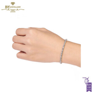 White Gold Brilliant Cut Diamond Tennis Bracelet - 10.44ct-13691