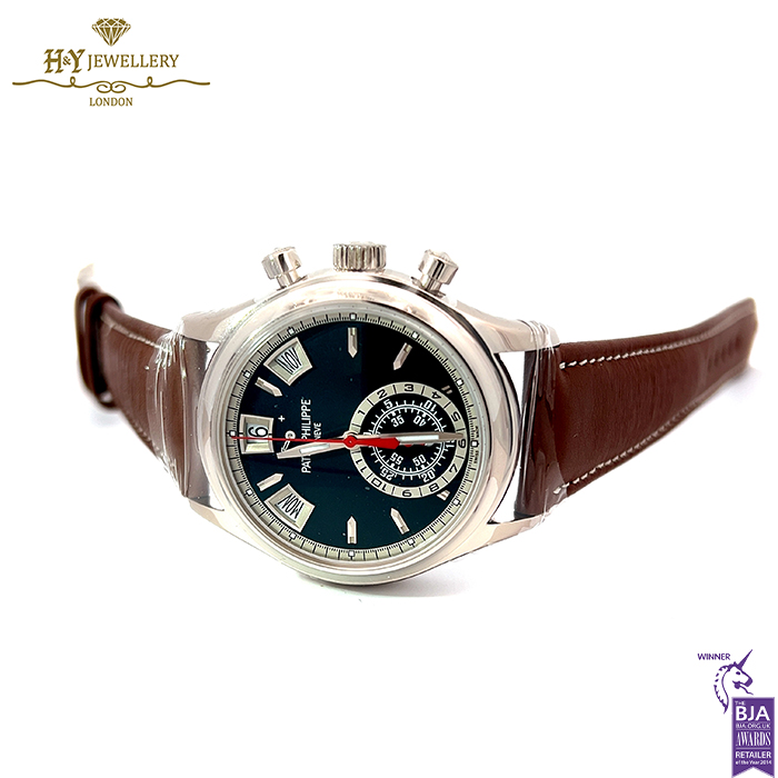 Patek Philippe Complications Annual Calendar Flyback Chronograph White Gold {DISCONTINUED} - ref 5960/01G-001-16058