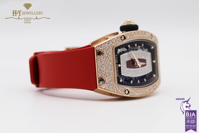 Richard Mille Ladies Automatic Winding Rose Gold w/ Factory Diamonds Ref - RM07-01 -9971