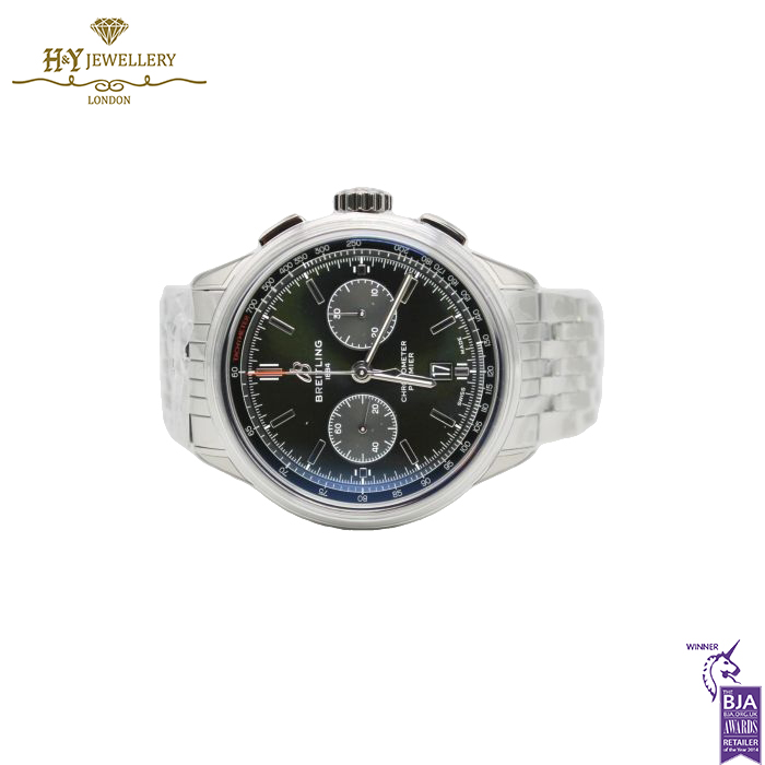 Breitling Premier B01 Chronograph Bentley British Racing Green Stainless Steel - ref AB0118A11L1A1-15931
