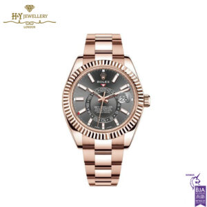 Rolex Sky-Dweller Rhodium Dial Rose Gold - ref 326935-0