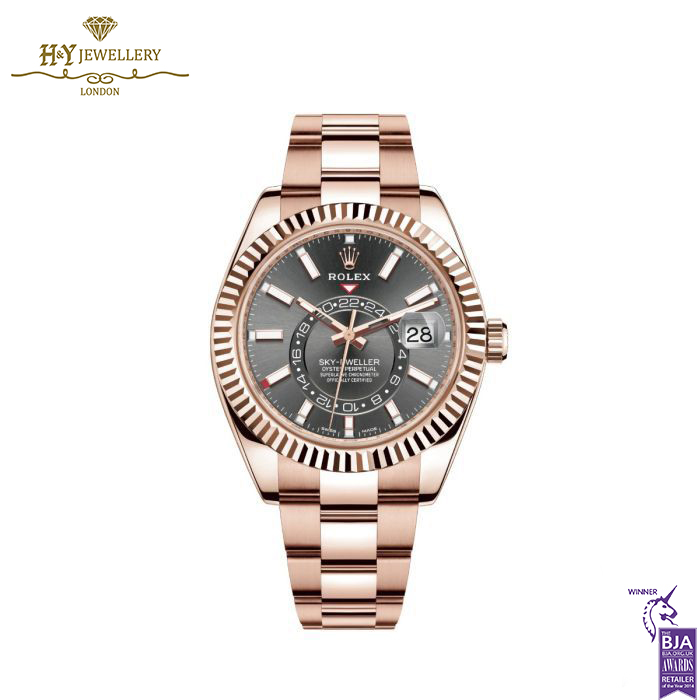 Rolex Sky-Dweller Rhodium Dial Rose Gold - ref 326935-0