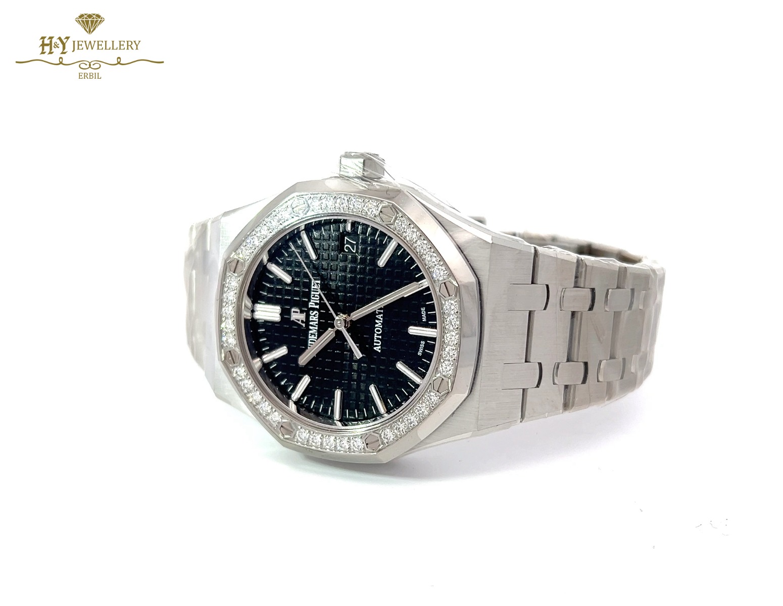 Audemars Piguet Royal Oak Stainless Steel with Factory Diamonds - ref 15451ST.ZZ.1256ST.01-12014