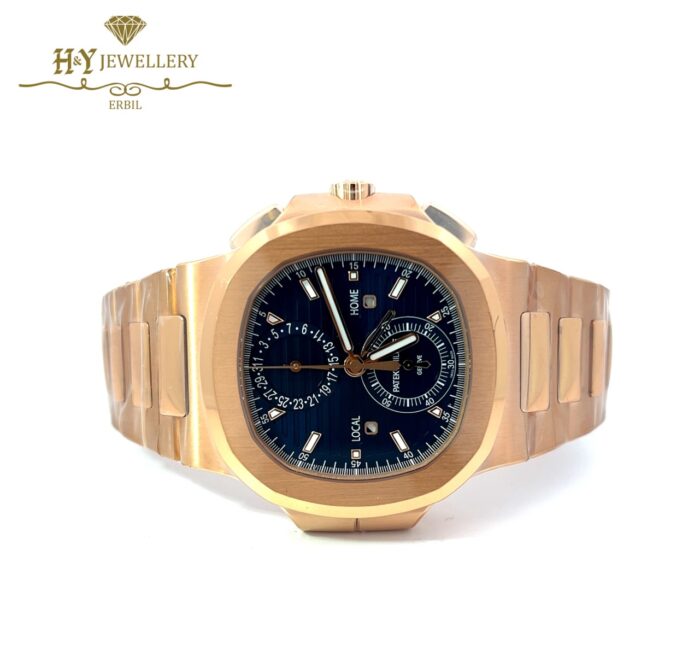 Patek Philippe Nautilus Travel Time Chronograph Rose Gold - ref 5990/1R-001-12639