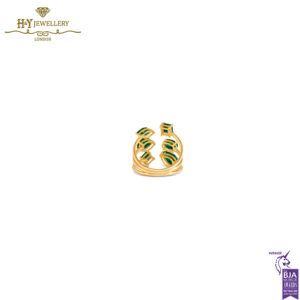 House Of Meraki Aegean Yellow Gold Natural Zambian Emeralds Handcrafted Ring - 1.77ct-13807
