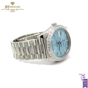 Rolex Day-Date 40 Platinum with Factory Diamonds - 228396TBR-15878